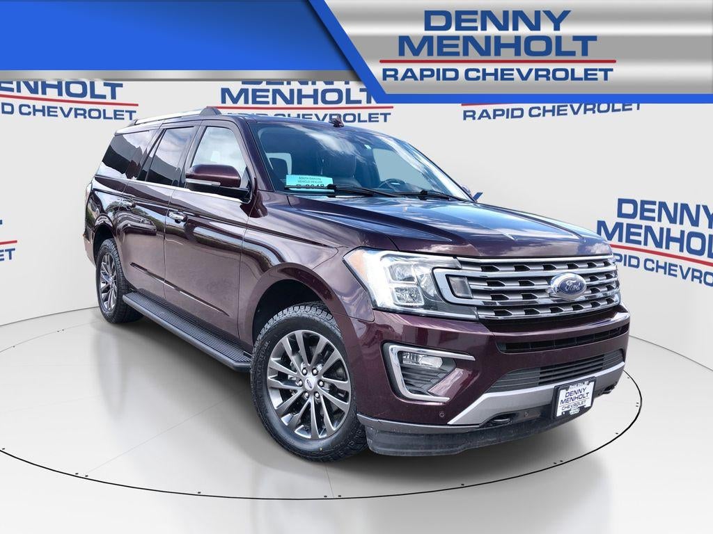 2021 Ford Expedition Limited MAX in Red — front three-quarter view