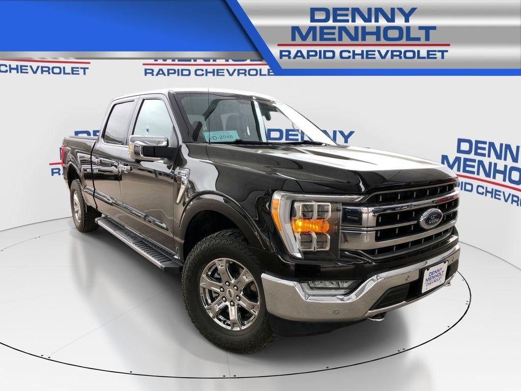 2021 Ford F-150 LARIAT in Brown — front three-quarter view