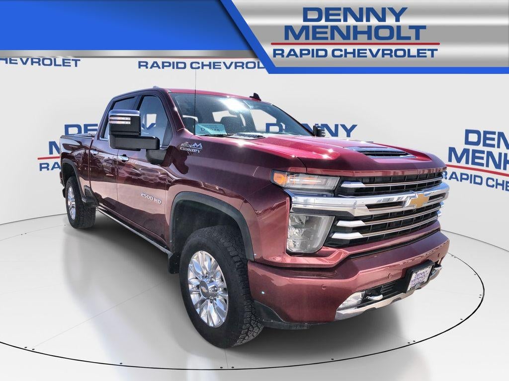2022 Chevrolet Silverado 2500 HD High Country in Cherry Red Tintcoat — front three-quarter view