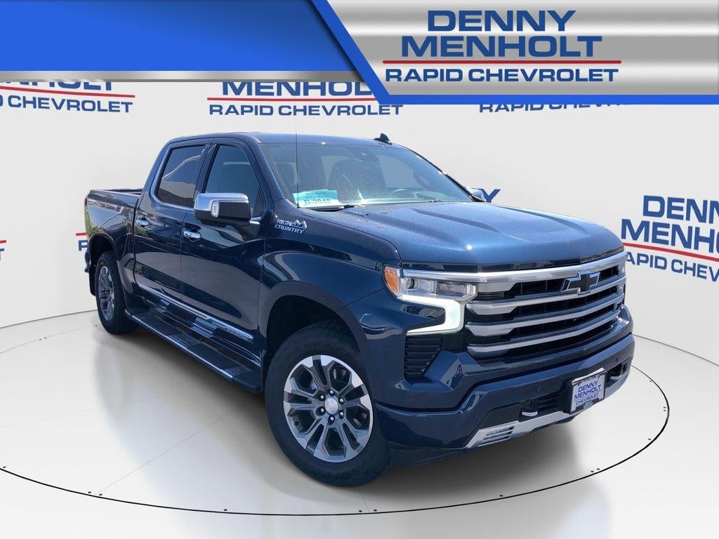 2023 Chevrolet Silverado 1500 High Country in Northsky Blue Metallic — front three-quarter view