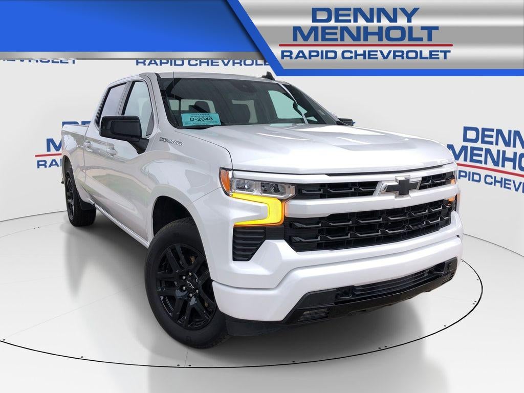 2025 Chevrolet Silverado 1500 RST in Summit White — front three-quarter view