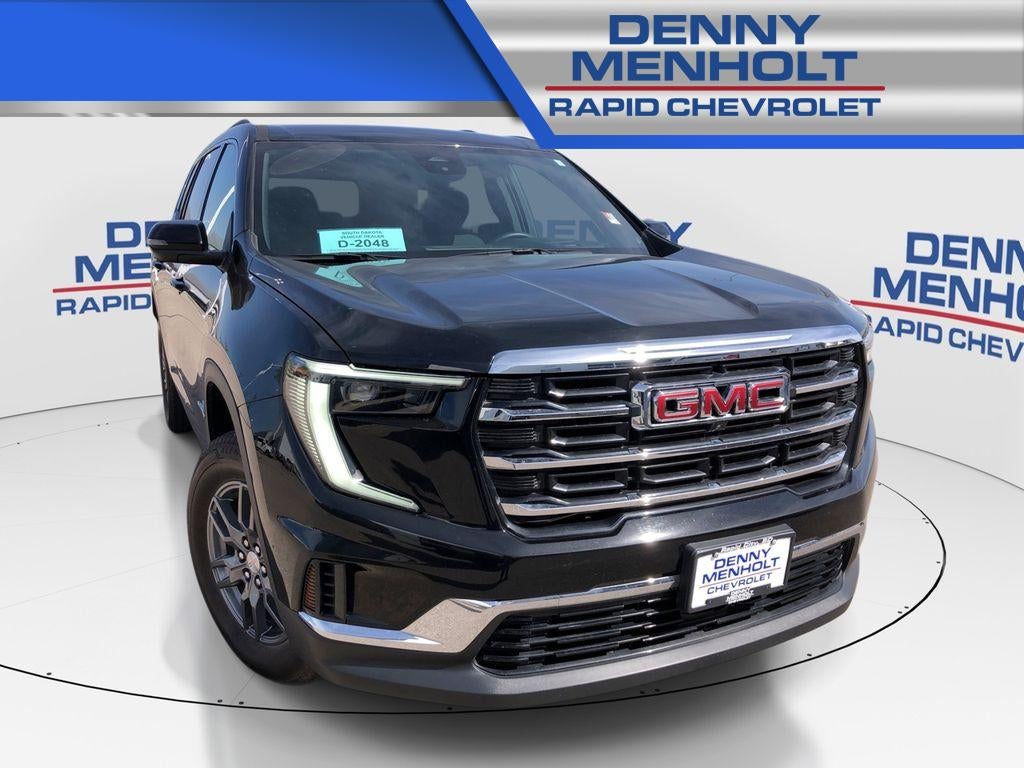 2025 GMC Acadia Elevation in Ebony Twilight Metallic — front three-quarter view