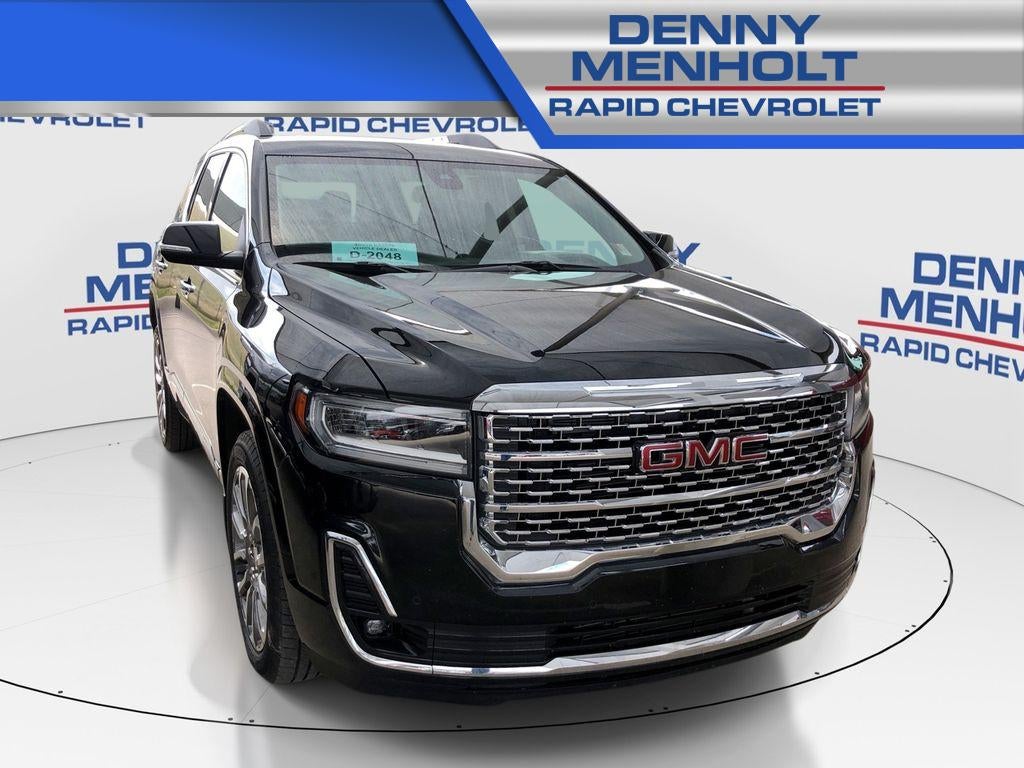 2023 GMC Acadia Denali in Ebony Twilight Metallic — front three-quarter view