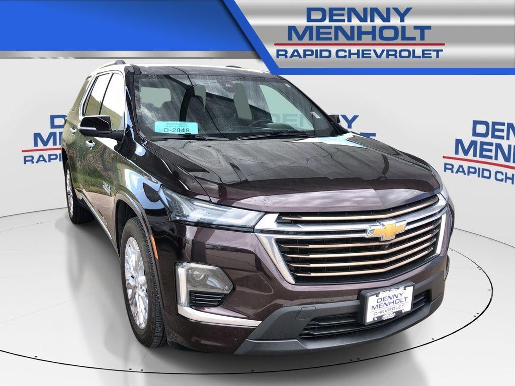 2023 Chevrolet Traverse High Country in Black Cherry Metallic — front three-quarter view
