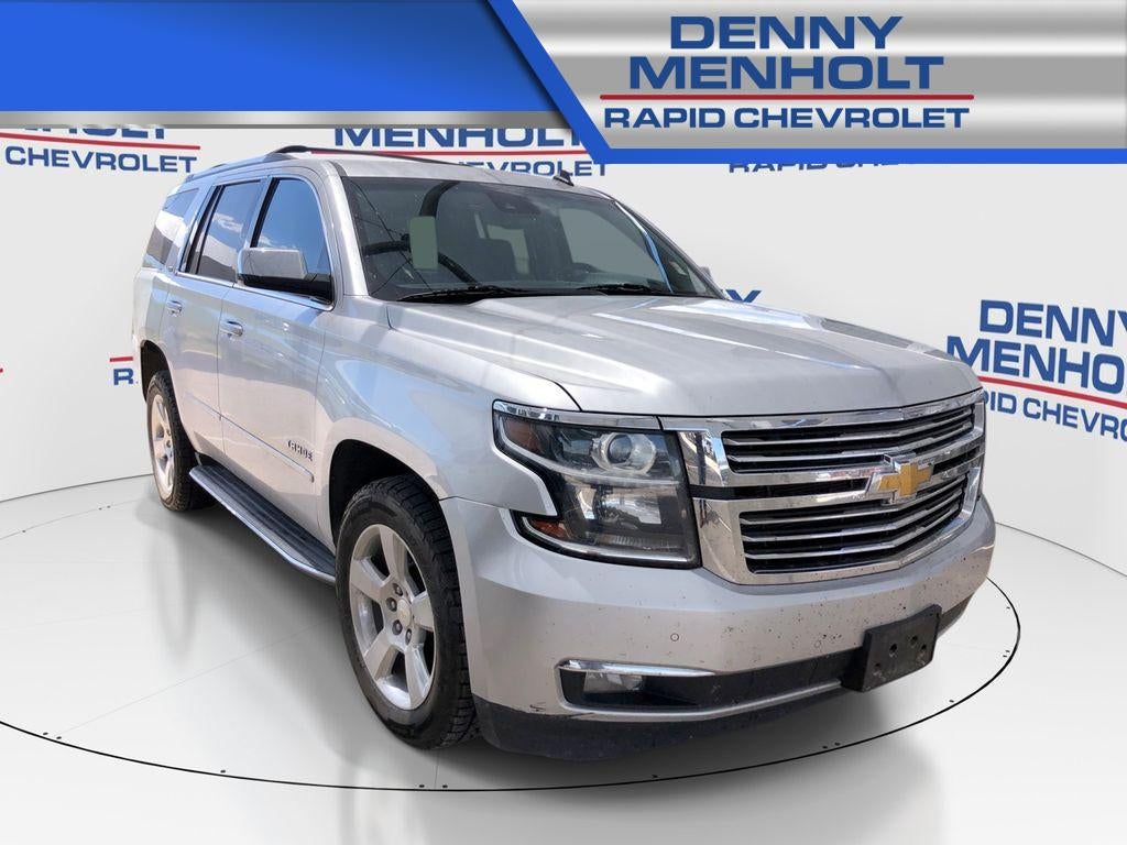 2015 Chevrolet Tahoe LTZ in Silver Ice Metallic — front three-quarter view
